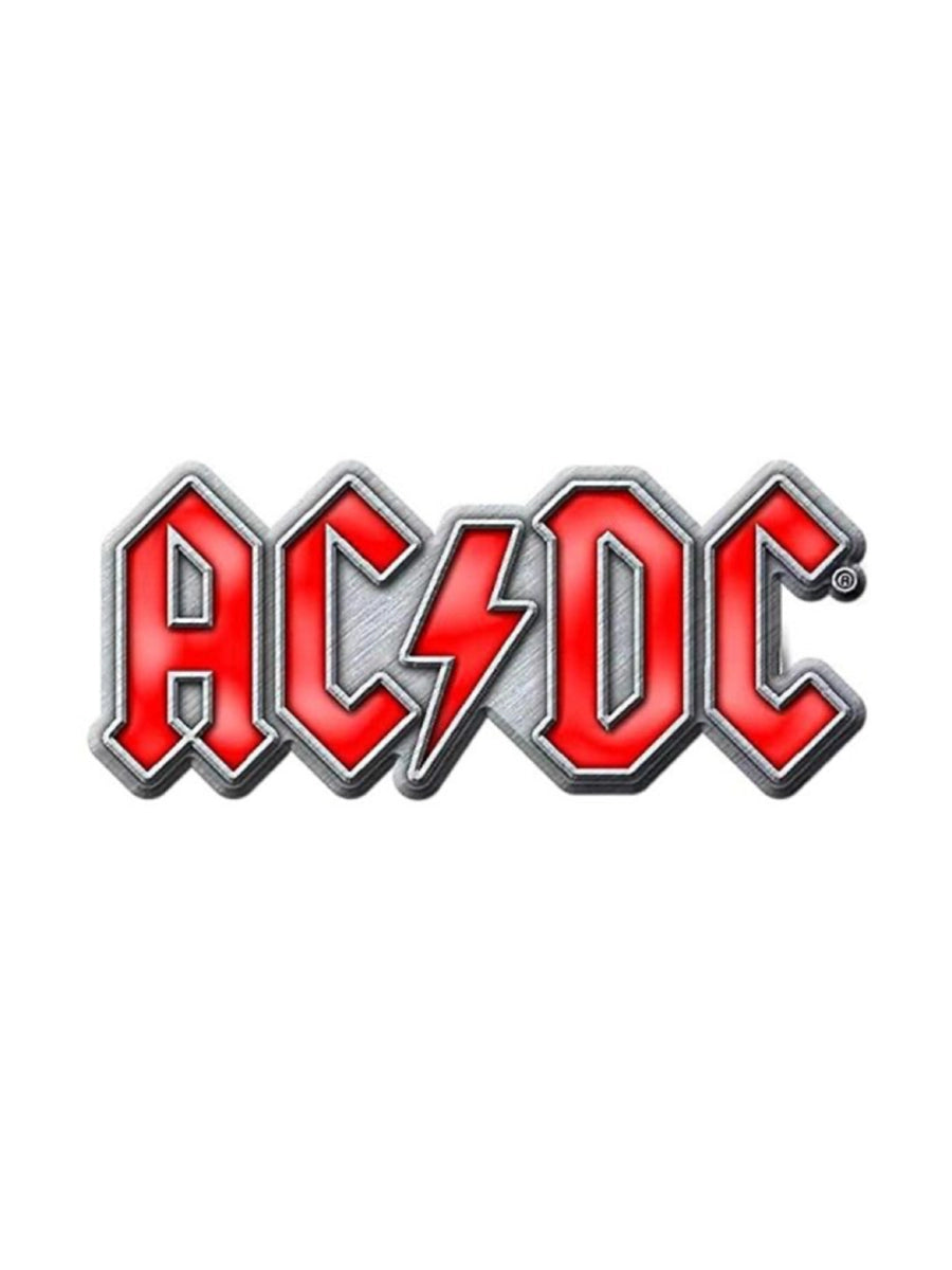 Ac Dc Red Logo Pin Badge – Wicked Things