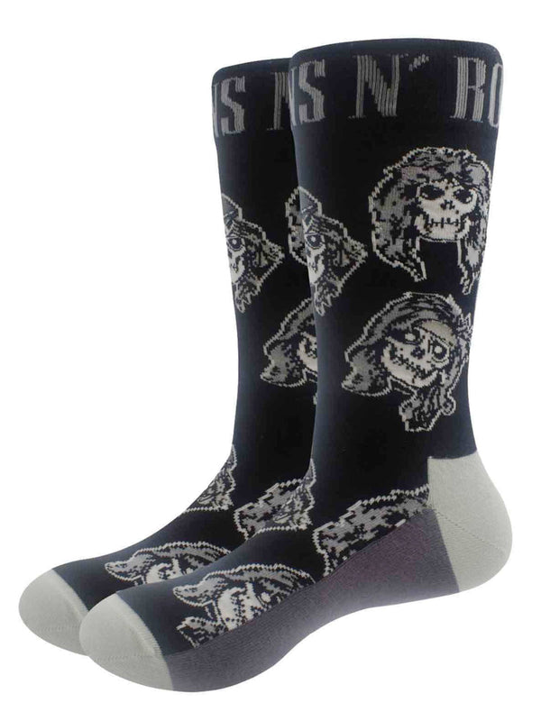 Guns 'N Roses Skull Band Monochrome Unisex Socks (UK 7-11)
