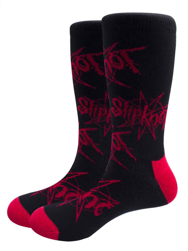 Slipknot Logo & Monagram Unisex Black Socks (UK 7-11)