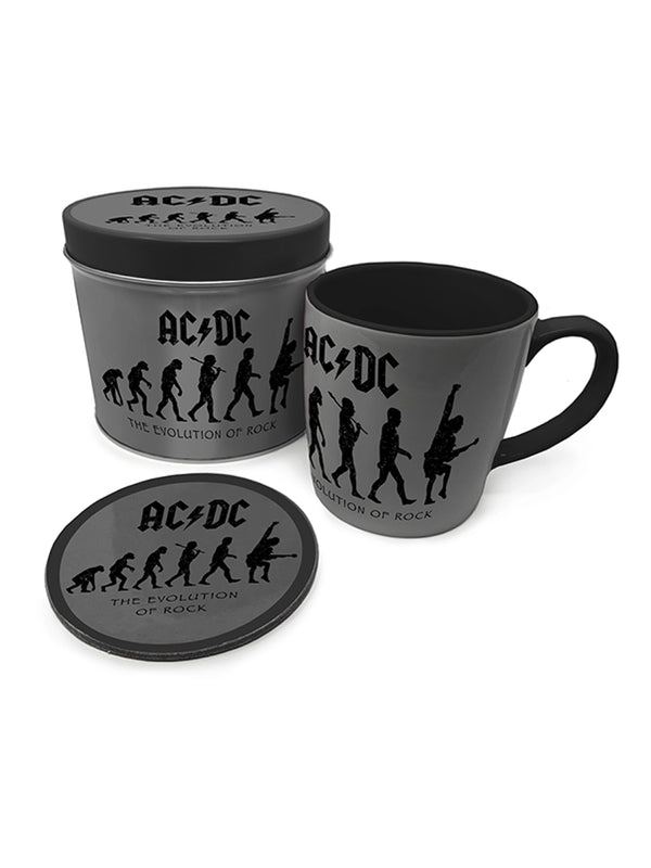 AC/DC The Evolution of Rock Mug & Coaster In Tin