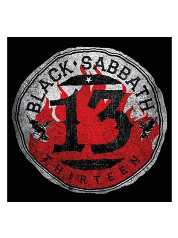 Black Sabbath 13 Flame Circle Individual Cork Coaster