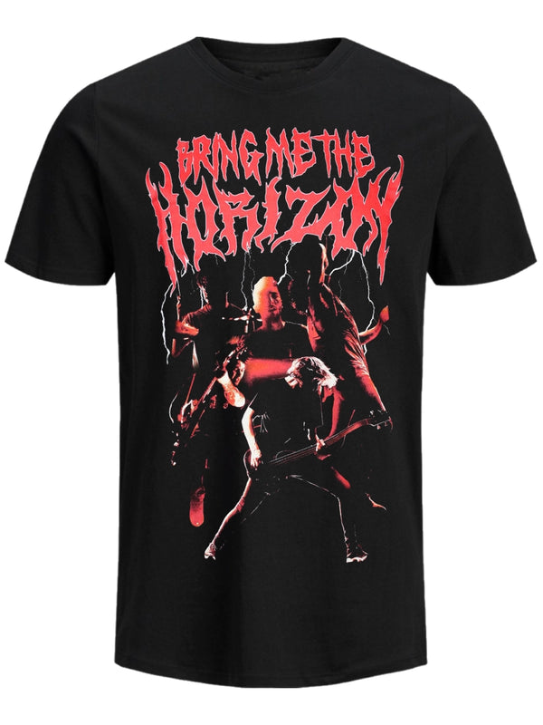 Bring Me The Horizon Lightning Men's Black T-Shirt
