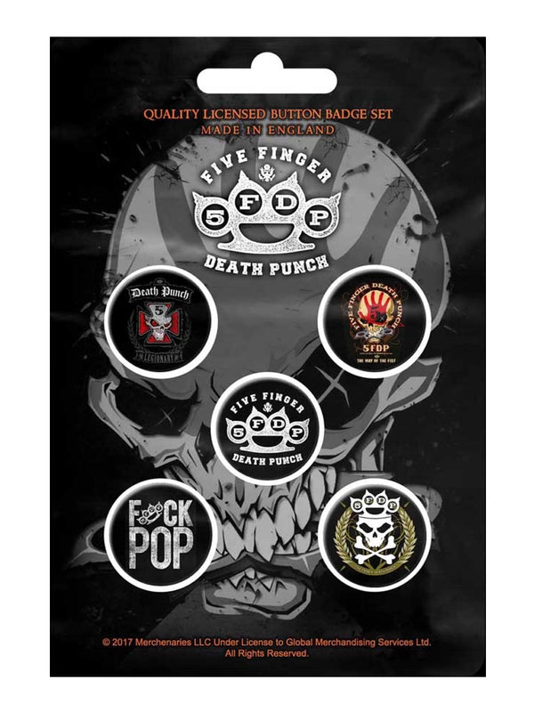Five Finger Death Punch Button Badge Pack