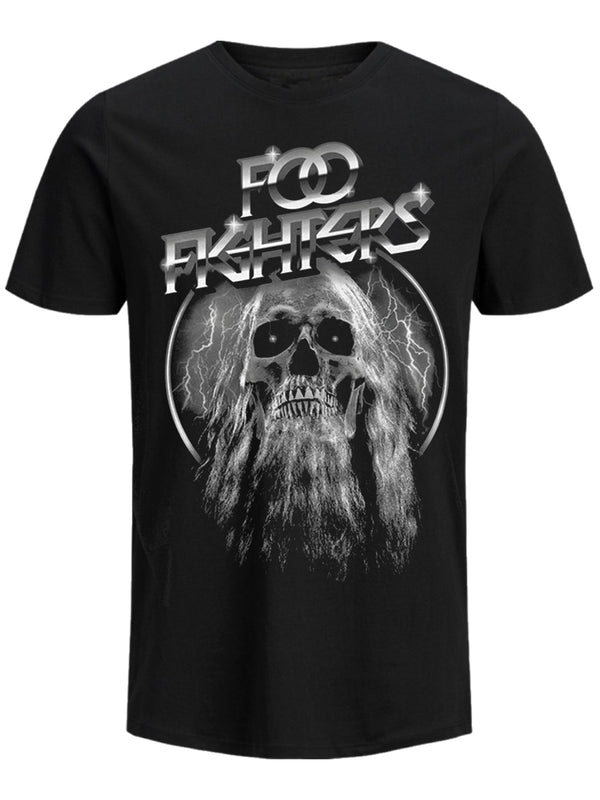 Foo Fighters Bearded Skull Men's Black T-Shirt