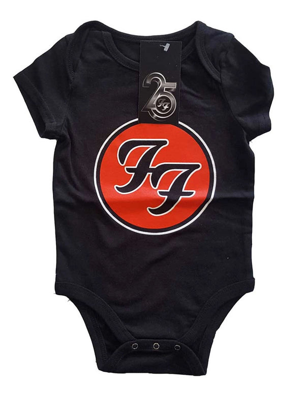 Foo Fighters FF Logo Black Babygrow