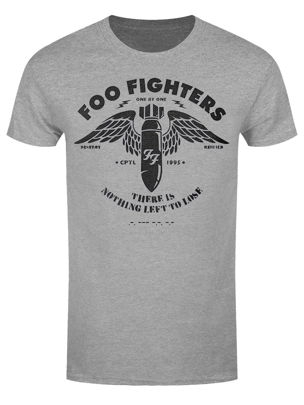 Foo Fighters Stencil Men's Grey T-Shirt