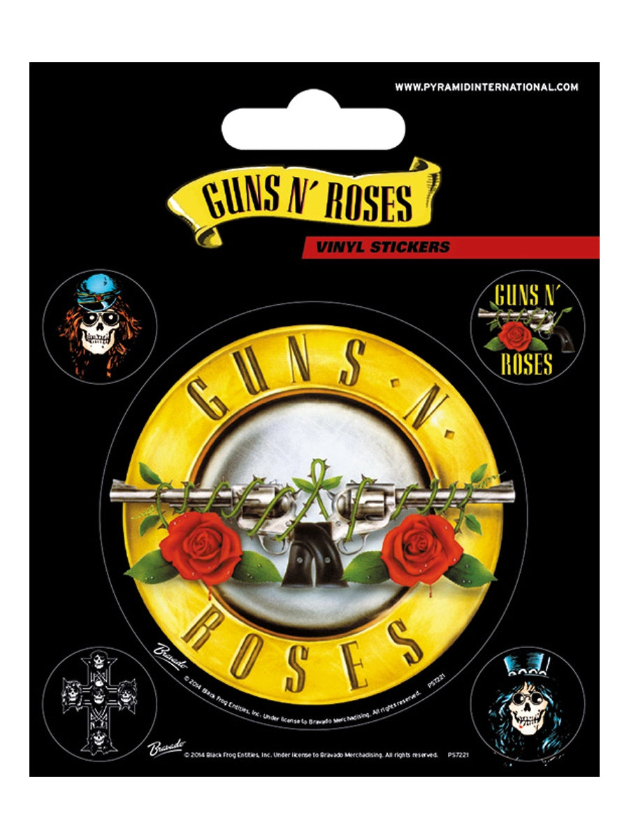 Guns N' Roses Bullet Logo Vinyl Sticker Pack – Wicked Things