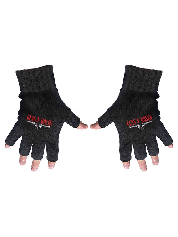 Guns 'N Roses Logo & Pistols Fingerless Gloves