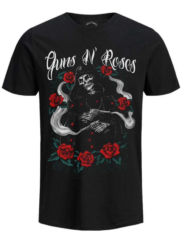 Guns 'N Roses Roses Reaper Men's Black T-Shirt