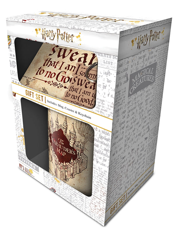 Harry Potter Marauders Mug Coaster & Keychain Gift Set