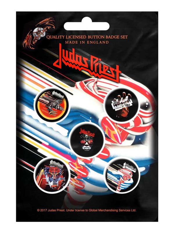 Judas Priest Turbo Button Badge Pack
