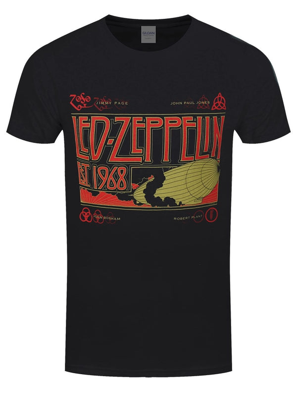 Led Zeppelin Zeppelin & Smoke Men's Black T-Shirt
