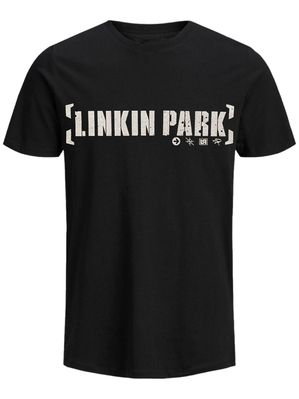 Linkin Park Bracket Logo Men's Black T-Shirt