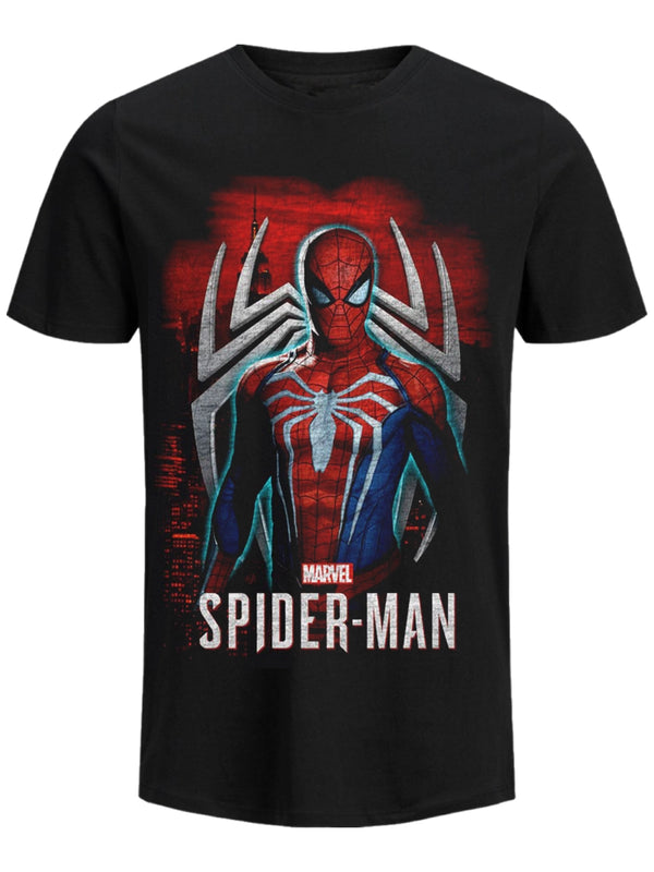 Marvel Spiderman Games 1 Men's Black T-Shirt
