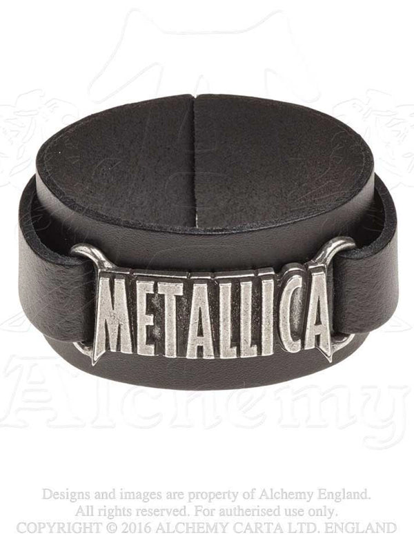 Metallica Logo Leather Wriststrap