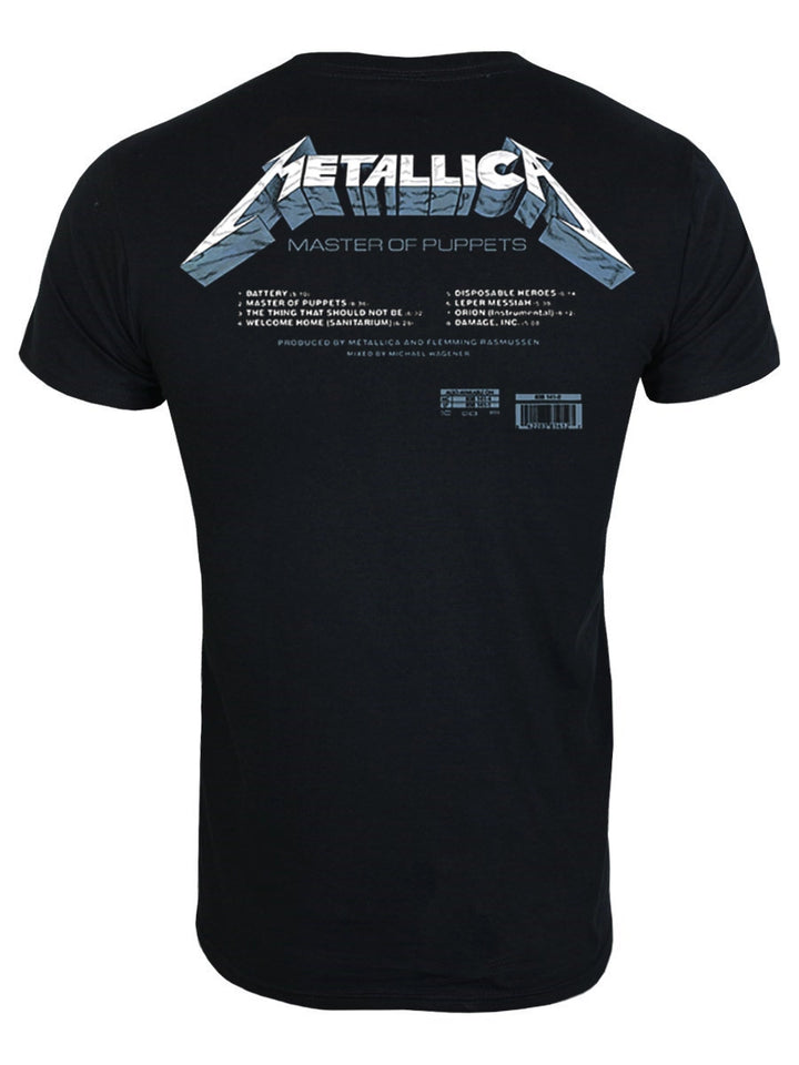 Metallica Master Of Puppets Tracks Men s Black T Shirt Wicked Things