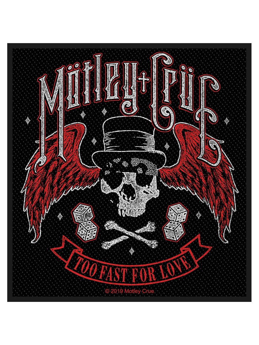 Motley Crue Too Fast For Love Standard Patch Wicked Things motley-crue-too-fast-for-love-standard-patch-wicked-things