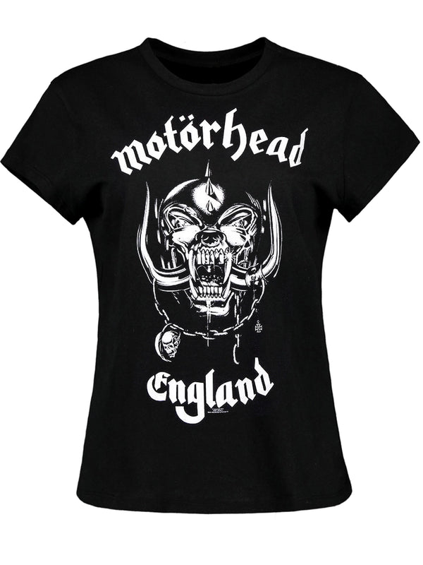 Motorhead England Ladies Black T-Shirt