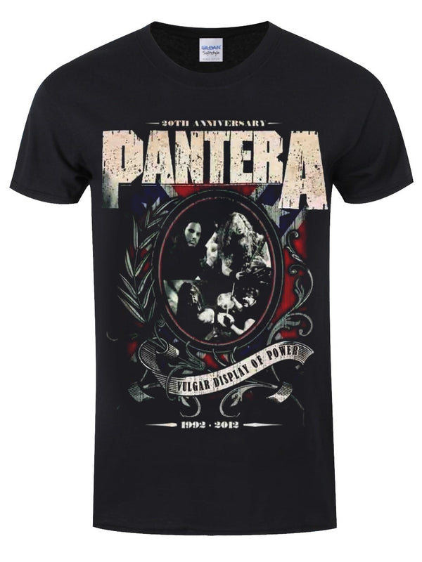 Pantera Anniversary Shield Men's Black T-Shirt