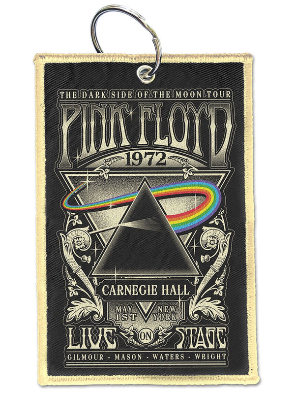 Pink Floyd Carnegie Hall Woven Patch Keychain