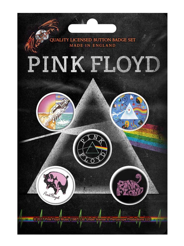 Pink Floyd Prism Button Badge Pack
