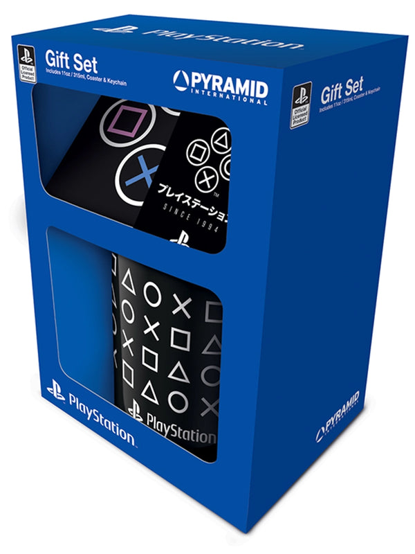 PlayStation Onyx Mug Coaster & Keychain Gift Set