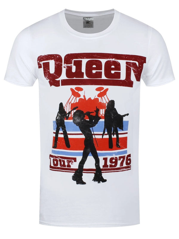 Queen 76 Tour Silhouettes Men's White T-Shirt