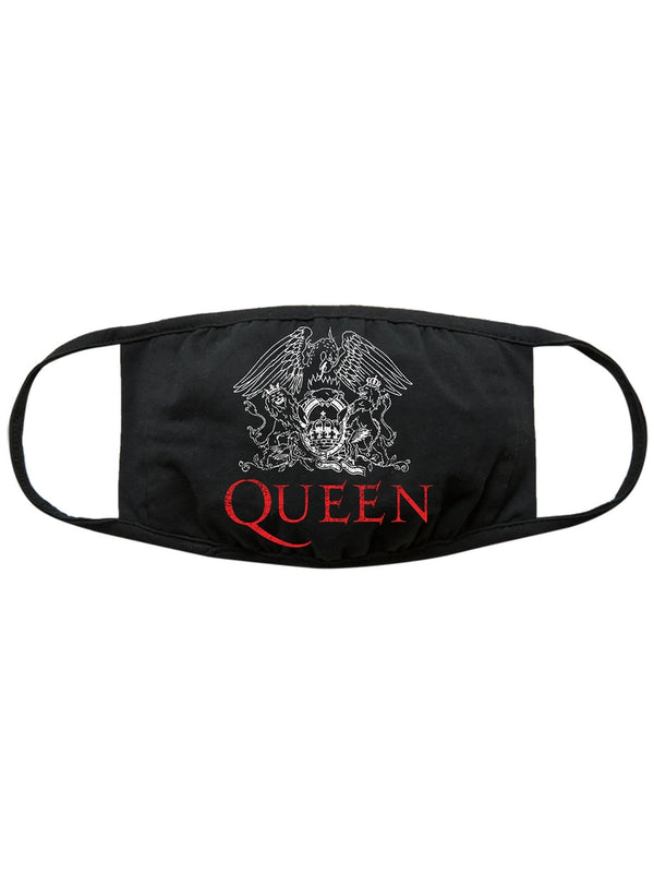 Queen Classic Crest Black Face Mask