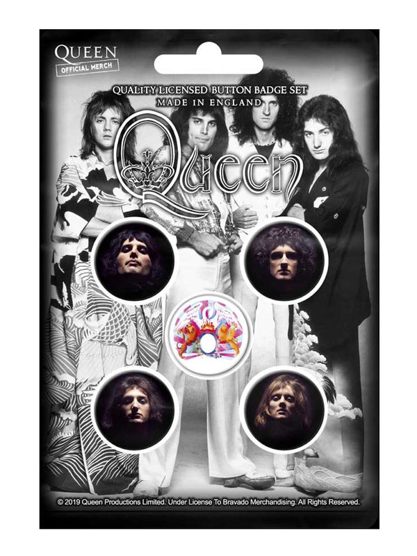 Queen Faces Button Badge Pack