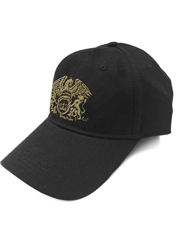 Queen Gold Classic Crest Black Baseball Cap