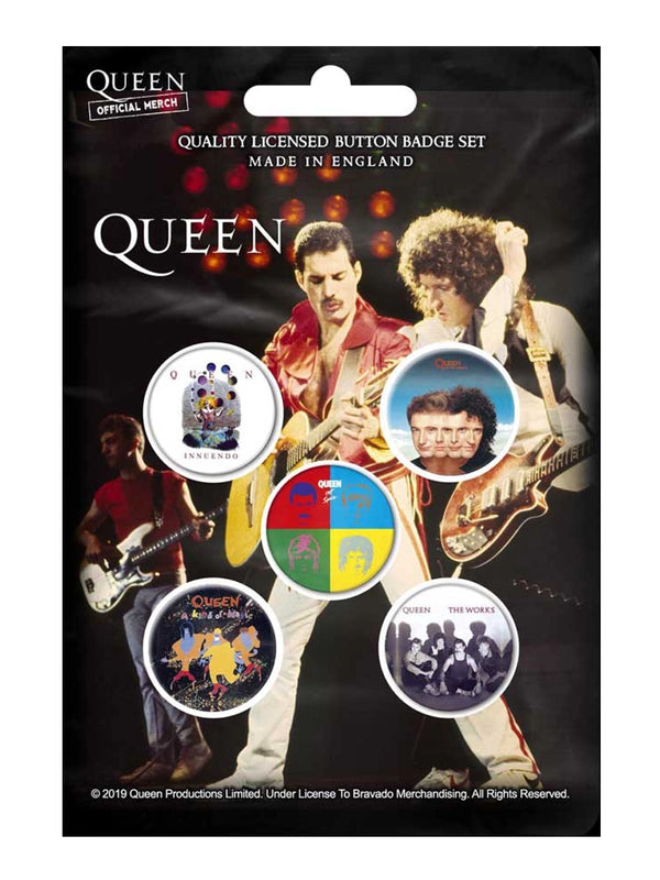 Queen Later Albums Button Badge Pack