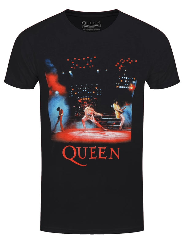 Queen Live Shot Spotlight Men's Black T-Shirt