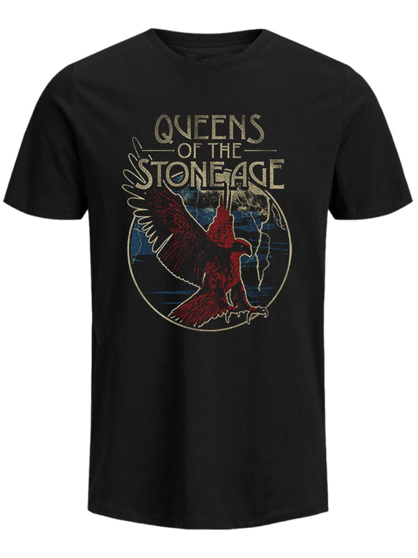 Queens Of The Stone Age Eagle Men's Black T-Shirt