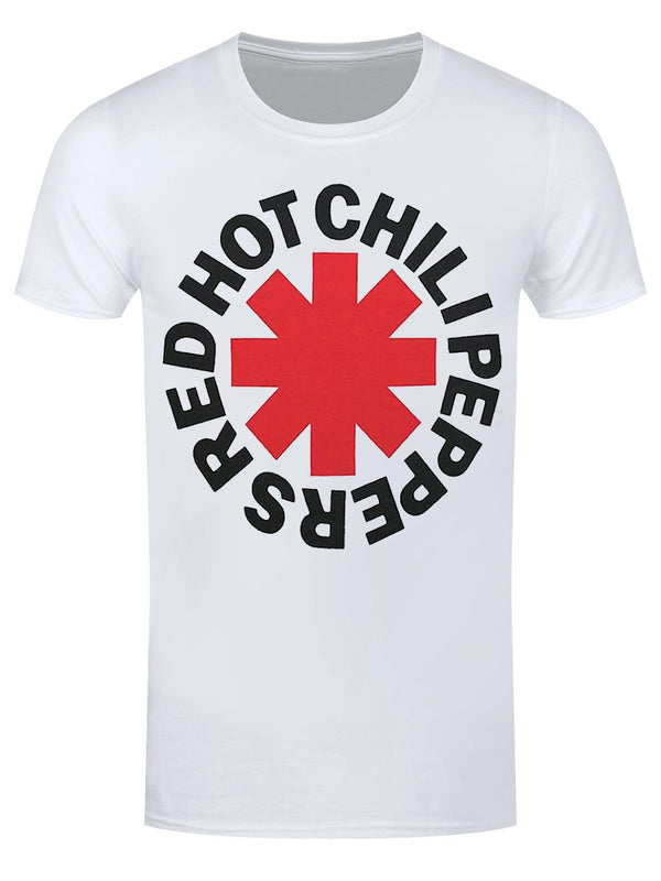 Red Hot Chili Peppers Red Asterisk Men's White T-Shirt
