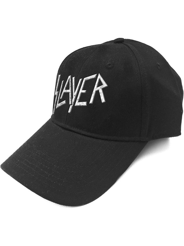 Slayer Sonic Silver Logo Black Baseball Cap