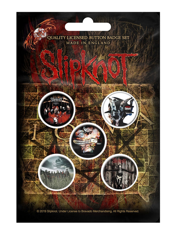 Slipknot Albums Button Badge Pack