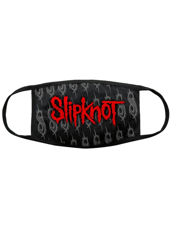 Slipknot Red Logo & Sigils Black Face Mask