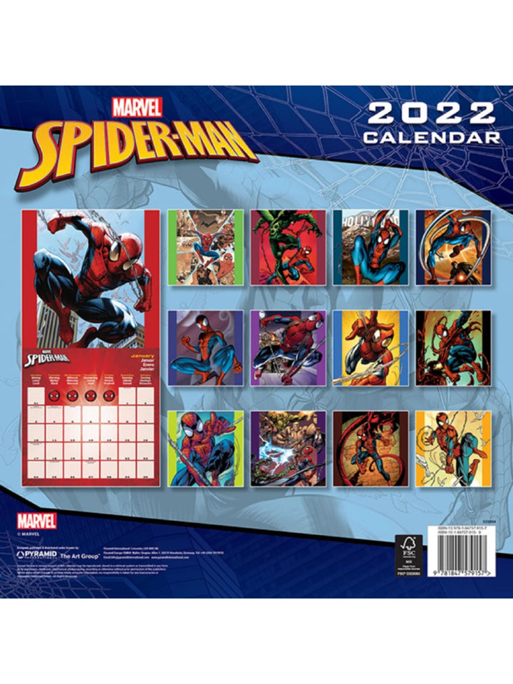Spider Man 2022 Calendar Wicked Things Spider Man 2022 Calendar Wicked Things