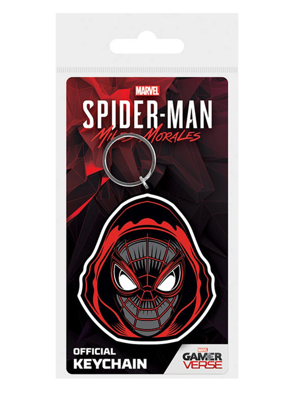 Spider-Man Miles Morales Hooded Rubber Keychain