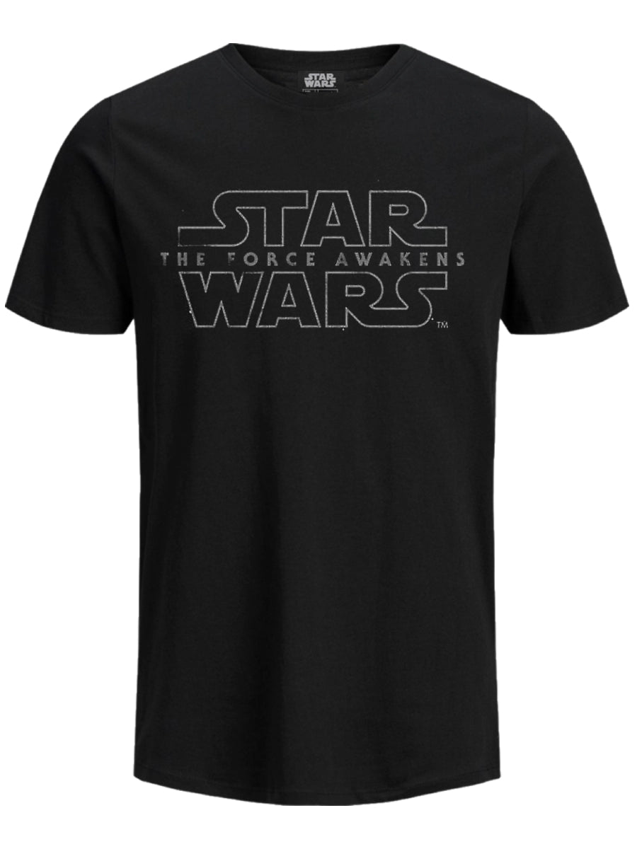 Star Wars Ep7 Force Awakens Logo Men's Black T-Shirt – Wicked Things