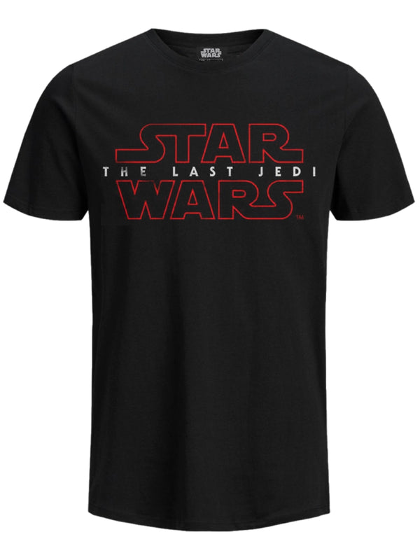 Star Wars Ep8 The Last Jedi Logo Men's Black T-Shirt