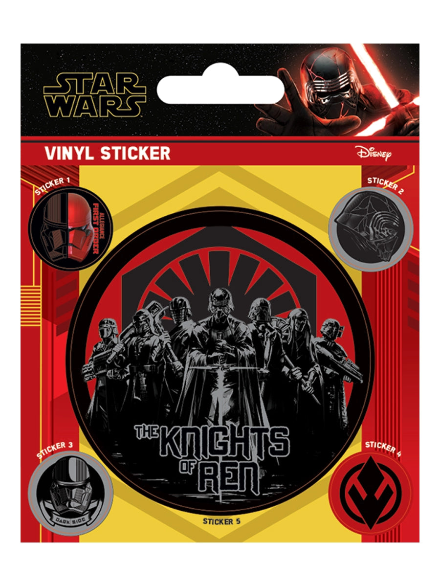 Wars Band Sticker Star Wars The Rise of Skywalker The Knights Of Ren Vinyl Sticker Pack ...
