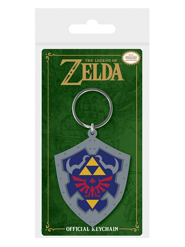 The Legend Of Zelda Hylian Shield Rubber Keychain