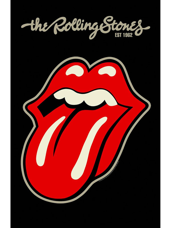 The Rolling Stones Tongue Textile Flag