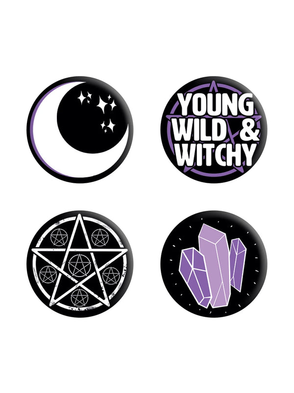Young Wild & Witchy Badge Pack