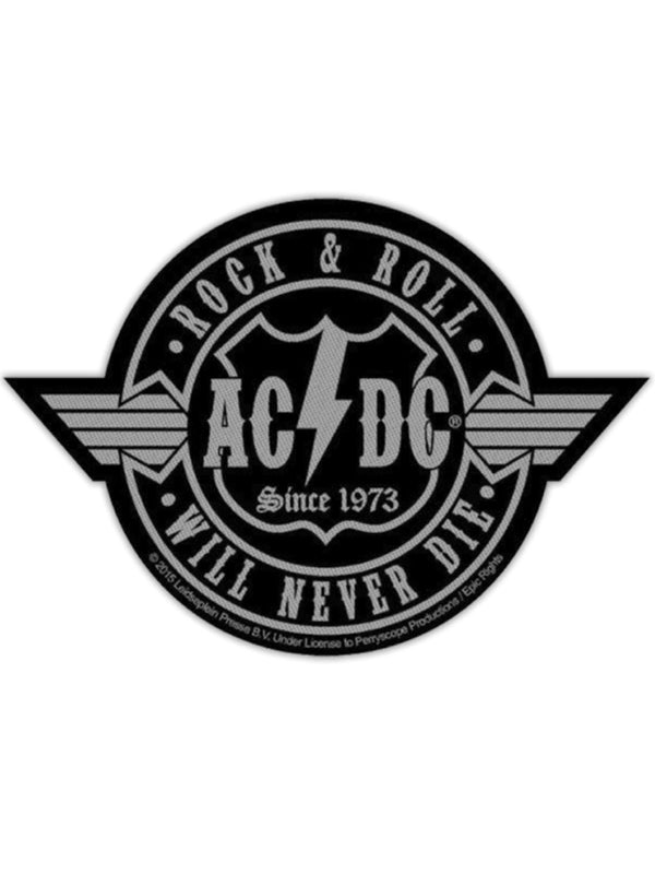 AC/DC Rock N Roll Will Never Die Standard Patch