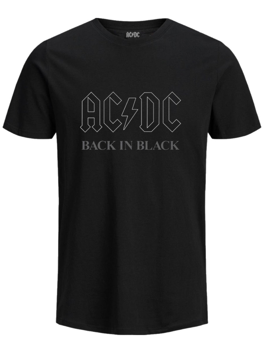 AC/DC Back In Black Mens Black T-Shirt – Wicked Things
