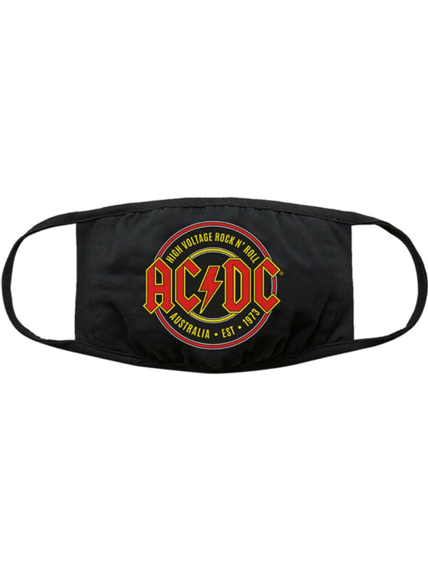 AC/DC Est. 1973 Black Face Mask