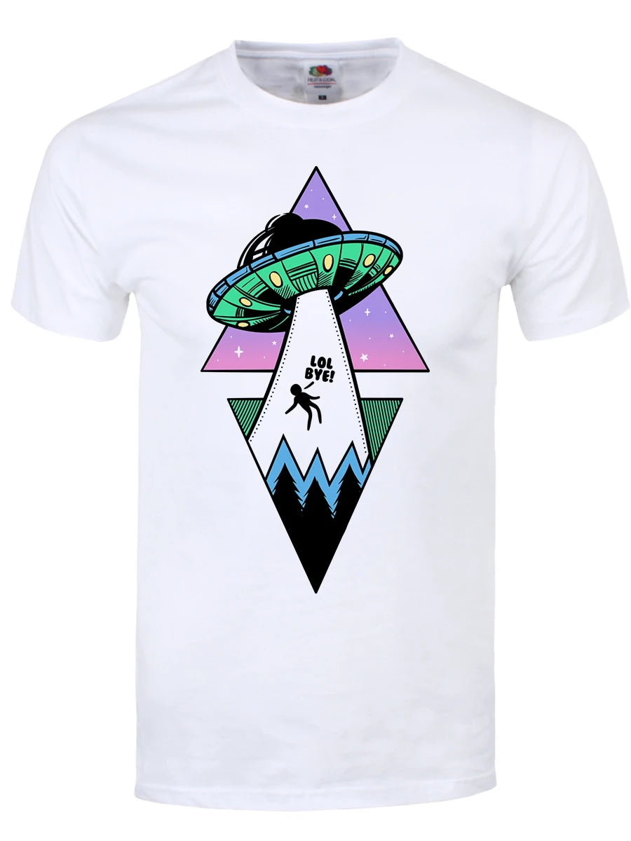 Alien Abduction Mens White T-Shirt – Wicked Things