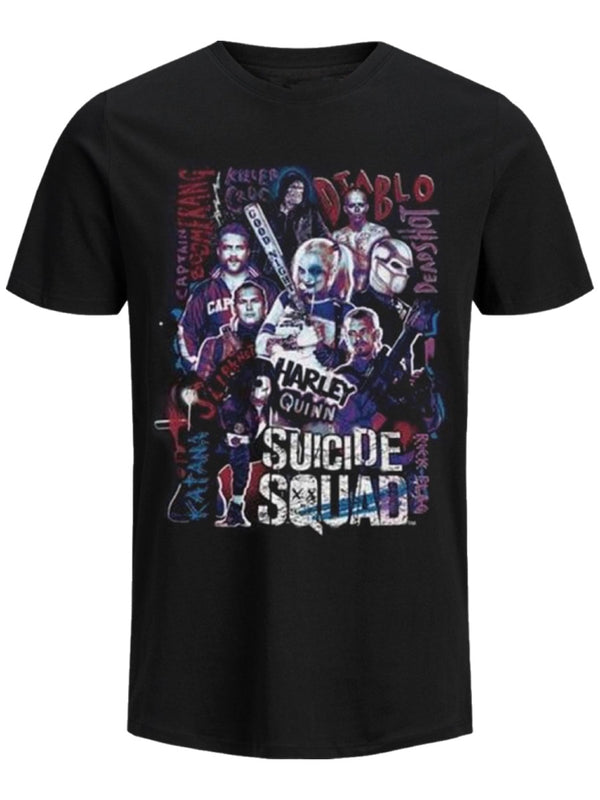 DC Comics Suicide Squad Mens Harley's Character Collage T-Shirt